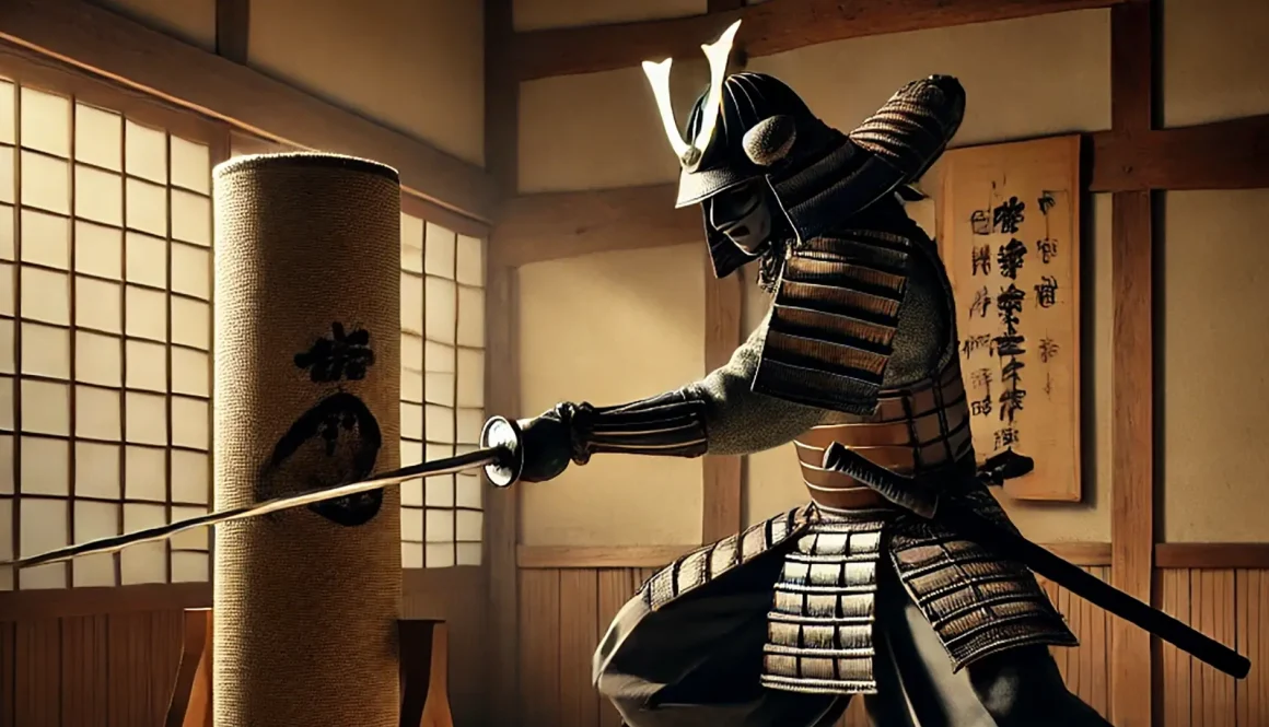 Samurai Performing Tameshigiri